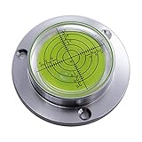 Flange Plate Level Machine Tool Travel Trailer Camper Rv Leveling Small Mini Scope Bubble Level Round (Diameter 60mm)