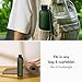 KIVY Slim Water Bottle 32oz [Lightweight & Shatterproof] Fits Backpack & Cupholder for Travel, Sports, School, Gym - Dark green - Gym water bottle screw top - Dishwasher Safe