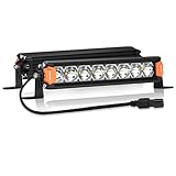 LIGHTFOX 8' LED Light Bar for Truck with DT Connector, 2Pcs 8' Automotive, Slim Led Off Road Lights Bars 80W 8,856LM Spot Beam LED Driving Light for UTV ATV Truck Boat para Carros etc