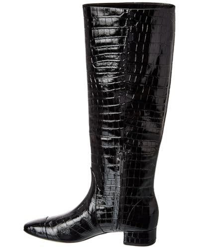Tall Croc-Embossed Boot by Veronica Beard2