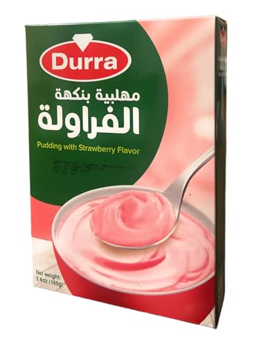Durra's-Strawberry Flavor Pudding Mix, Halal, Middle...
