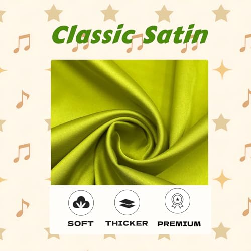 Serenade Satin Heatless Curls Overnight for Long Hair, Heatless Hair curler for Women and Girls, No Heat Curling Rods with Satin Scrunchies and Clip, Green