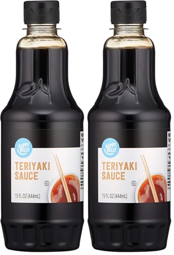 Amazon Brand - Happy Belly Teriyaki Marinade and Sauce, 15 fl oz (Pack of 2) - image 1