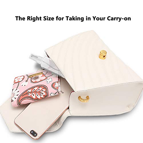 Zerofire 2 Pack/4 Pack Spray Bottles 1Oz/2Oz Clear Plastic Empty Refillable Mini Spritzer For Travel, Cleaning, Gardening, Skin Care Atomizer For Essential Oils, Perfume #TOP4