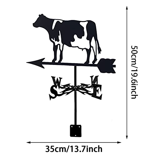 Veleta decorativa con soporte de montaje resistente e indicador de viento preciso 3