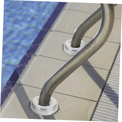 Escudos redondos de acero inoxidable para barandales de piscina miniatura 6