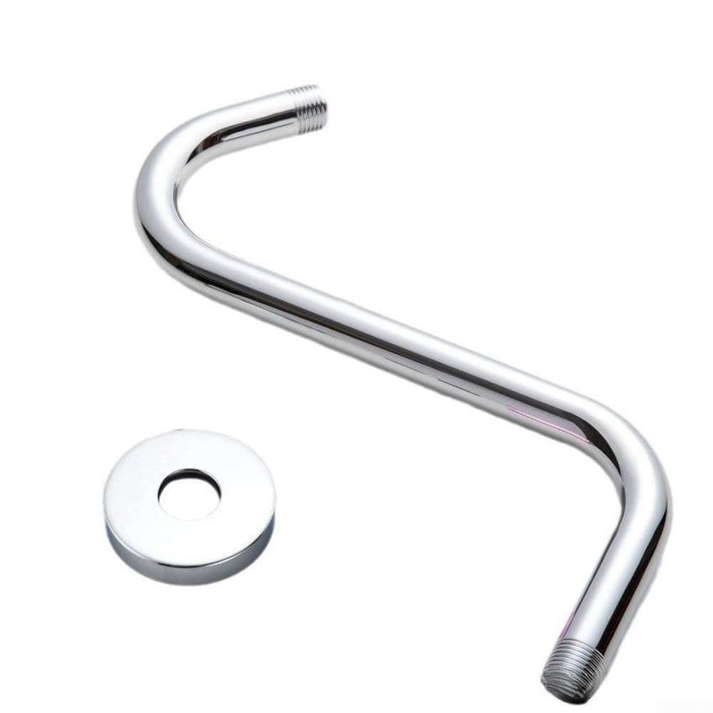 Brazo para ducha para acero Inoxidable Forma S 26cm Brazo para(Silver)