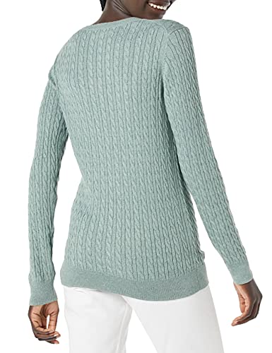 Amazon Essentials Women's Lightweight Long-Sleeve Cable Crewneck Sweater (Available in Plus Size)3