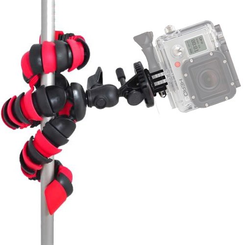 12" Inch Tripod W/Flexible Spider Disc Legs With Quick Release Plate And Bubble Level For All Gopro Hero And Dslr Cameras + Frenzy Deals Microfiber Cloth #TOP1