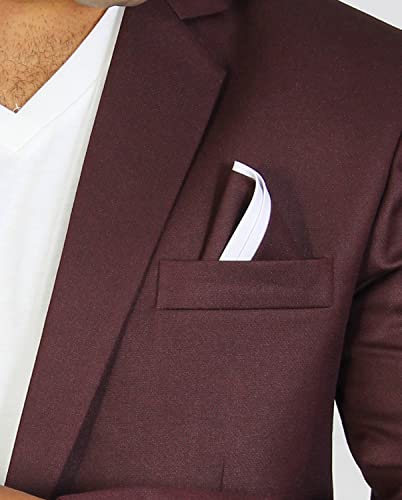 Image of Men's Casual Slim One Button Solid Blazer