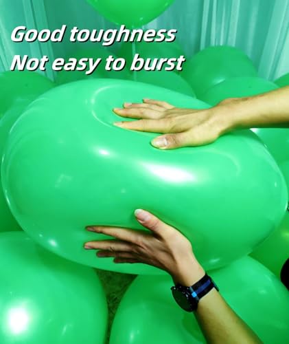 Image of 90 Pack Green Balloons 18 inch Green Latex Large Balloons for Party Decorations and Events ZWZLIULIAN
