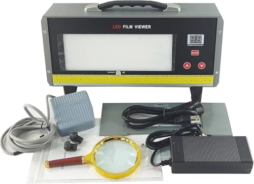 YFYIQI LED Industrial Radiographic Film Viewer X-ray Film Viewer NDT Radiographic Film Viewer Viewing Lamp with Highest Luminance 225000cd/m²(700000Lux) Foot Pedal Design