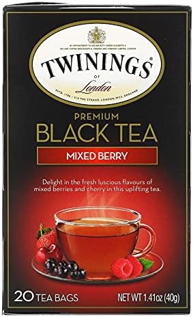 Twinings Premium Mixed Berry Black Tea, 20 Count