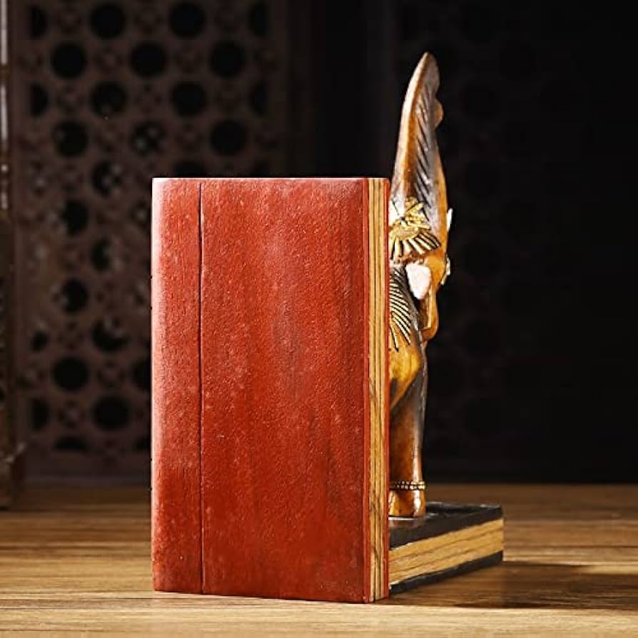 象　木製ブックスタンド　本立てビンテージ　アンティーク　置物　木製象 Amazon.co.jp: 棚用ブックエンド 木彫り 象 ブックスタンド ブック