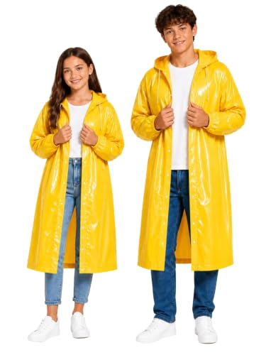 Image of Premium Kids Waterproof Raincoat | Full Coverage Hooded Rain Wear for Boys & Girls | Rainwear |