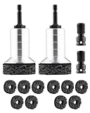 2Pcs Wheel Brake Hub Cleaning Disc,Hub Cleaner Resurfacing Tool Brush Iron for Dust Remover Wheel Stud Cleaner Automotive Tools Fits Power Drill or 1/2