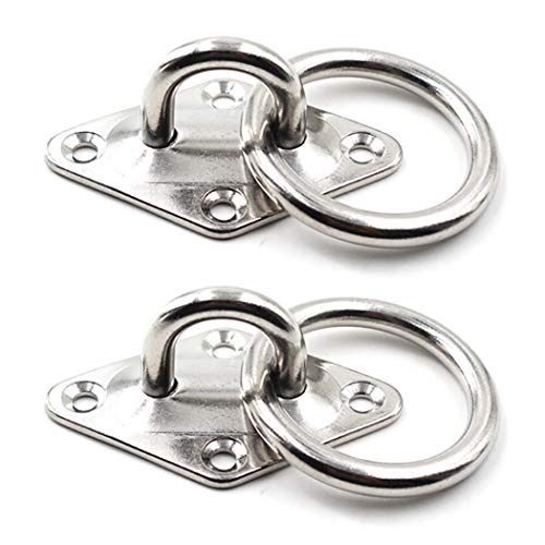 SeeRaphee M8 Anclaje para Montaje en Pared de Techo Ancla Resistente con Anillo de 5/16" 8mm Acero Inoxidable 304 (2 Piezas) Cover