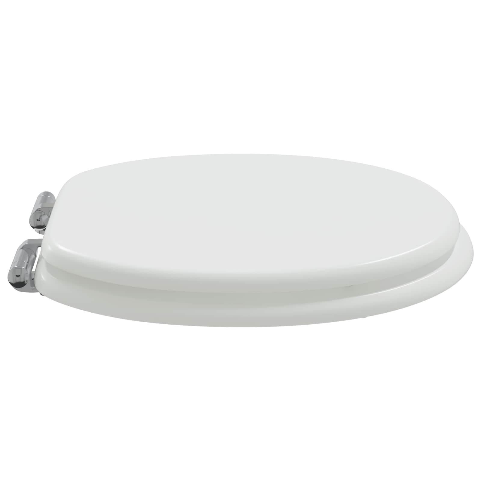 Sedile Toilette MDF Bianco 44x38 cm Chiusura Morbida