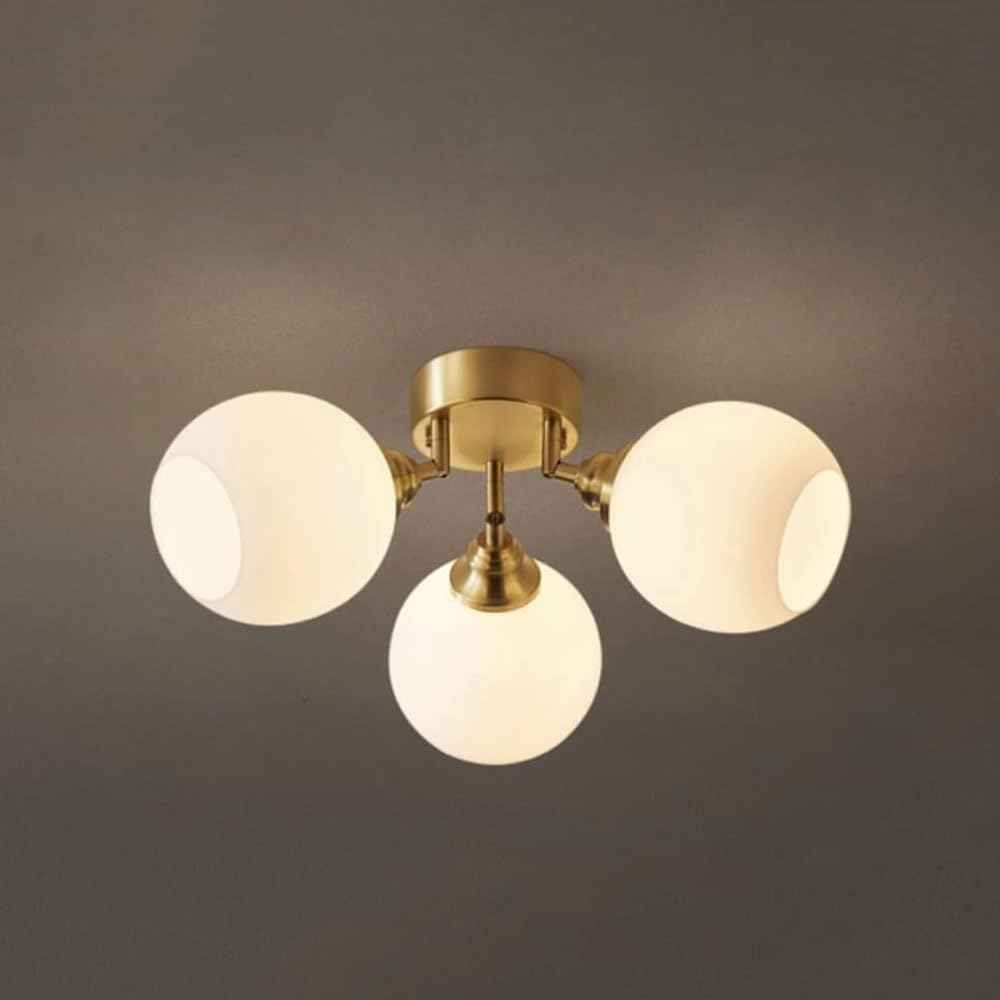 Plafonnier encastré LED avec abat-jour en verre finition haut de gamme pour intérieur