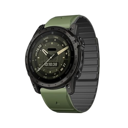 Correa de reloj para Garmin Fenix 7X 8X 5 6 3 HR de 22mm 26mm de silicona 2