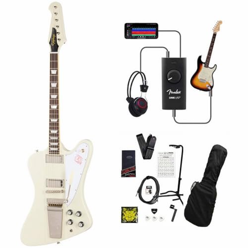 Epiphone/Inspired by Gibson Custom 1963 Firebird V With Maestro Vibrola Reissue Polaris White 録音&セッションで上達!Link I/O付き13点セット