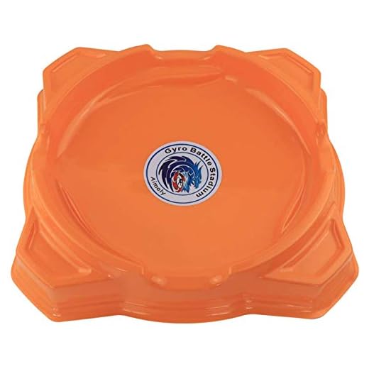 Aimoly Stadium Battle Arena for Battling Tops Game (Orange)
