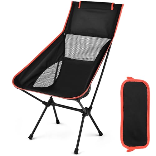 NXPZ Sedia Pieghevole Leggera da Esterno Portatile, Sedia da Campeggio con Borsa Trasporto, Max 150...