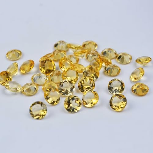 Cristal jaune citrine 9mm pour lithothérapie et harmonisation énergétique