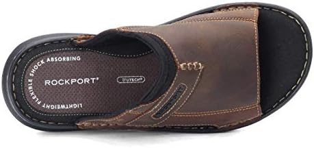 Rockport Men's Darwyn Slide 2 Sandal, Brown II Leather, 12 M US | Image 5