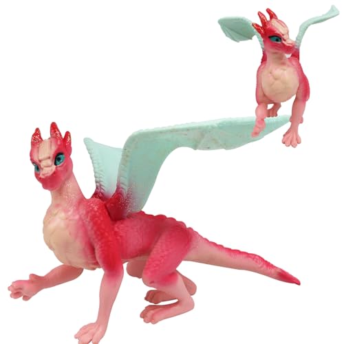 Doyomtoy Figurine Dragon Volant,Figurines d'animaux Elfes Mythique Pégase Modèle énergie Magique Créature,Cadeau d'anniversaire pour Les Enfants