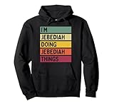 Detto sarcastico in colori retrò e vintage con testo invecchiato, divertente idea regalo personalizzata per tutti con umorismo, sarcasmo e nome Jebediah.