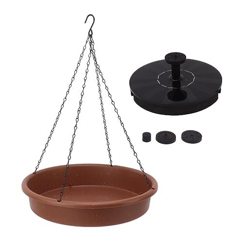 Tigela para Banho de Pássaros, 5 Bicos Fonte de Banho Solar Prática Decorativa para Pássaros Com Cor