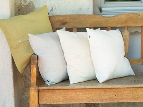 Linenme Linen Decor Lara Pillow Case, 18 By 18-Inch, Silver #TOP4