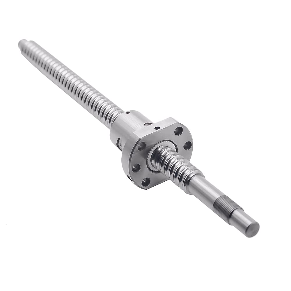 Lysee 3D Printer Parts & Accessories - BK/BF12 RM1605 End Machined CNC Ballscrew SFU1605 200 300 350 400 450 500 550 600 650 C7 1605 Flange Single Ballnut 3D Printer - (Color: 650MM)