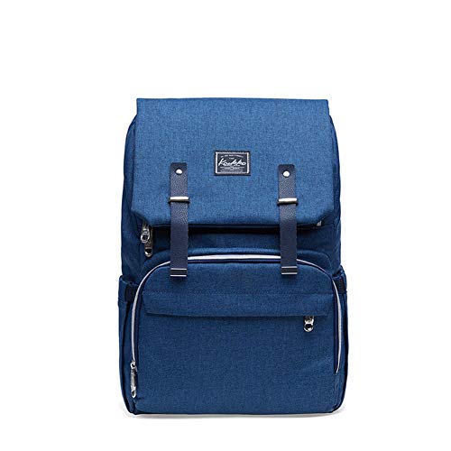 Preisvergleich Produktbild Wickeltasche Rucksack Multifunktionale Wasserdichte Baby-Verbandtasche, YANWE Reisewindel Tasche Baby Pflege, Große Kapazität, Grau(Blue)