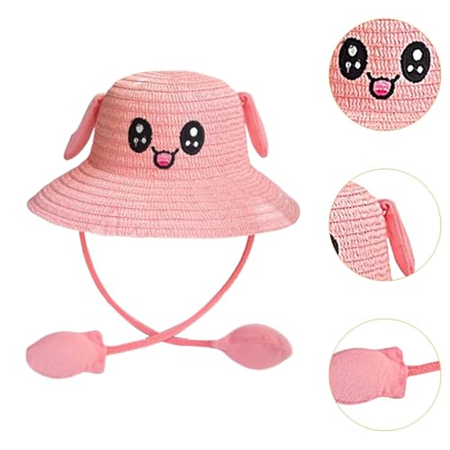 Bunny Moving Ears Hat Trendy Fisherman Cap for Outdoor Activities Traveling Pink4