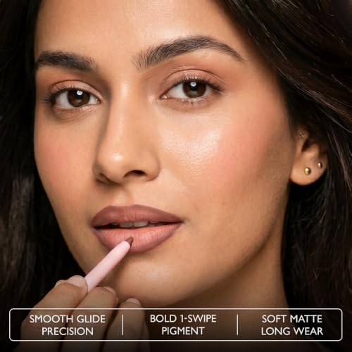 Image of Kiro Shape & Define Lip Liner - Cherry Mocha, 0.3 g | Waterproof, Smudge-Proof & Transfer-Proof Retractable Lip Liner, Defines, Contours & Overlines Lips