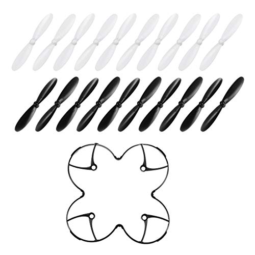 uxcell RC Propellers CW CCW Black White 10 Pair + 1 Black Propeller