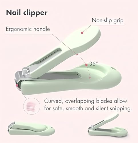 4 - in - 1 Baby Nail Care Ensemble: A Comprehensive Set for Little Ones. This all - in - one kit includes baby nail clippers, scissors, a nail file, and tweezers. It serves as both a baby manicure kit and a pedicure kit, suitable for newborns, infants, toddlers, and kids. Comes with a cute case. Ideal for baby nail care, made with suitable materials for young ones. - Image 3