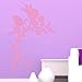 Flower & Schmetterlings-Vinylwand-Abziehbild-Aufkleber Easy Peel & Stick Kinderzimmer