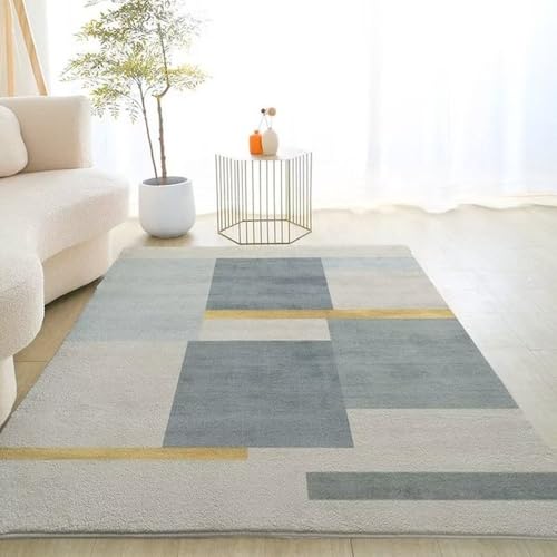 Tapis géométriques pour salon grand format flanelle confortable - 2