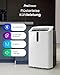 Pro Breeze Mobile Klimaanlage 12000 BTU Ultra Leise <50dB mit Abluftschlauch & Fensterabdichtung – Mobiles Klimagerät bis 50m², WLAN App, Entfeuchter, Ventilator, Energieklasse A