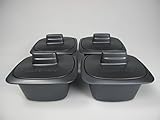 Original Tupperware TUPPERWARE UltraPro 500ml große Auflaufförmchen (4) grau Gartöpfchen Ultra Pro