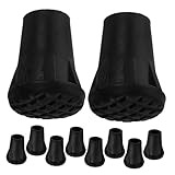 Gatuida 10 Piezas Protector Bastón Senderismo Fundas Antideslizantes para Bastones Montañismo y Muletas Cubiertas Resistentes para Actividades al Aire