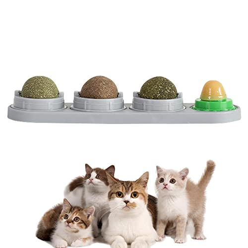 Catnip bola de gato, Bolas comestíveis de lanche de gato seguro com catnip natural saudável, Bola de