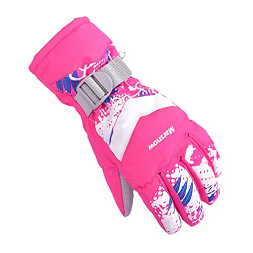 Gants de ski tactiles et coupe-vent avec doublure thermique épaisse