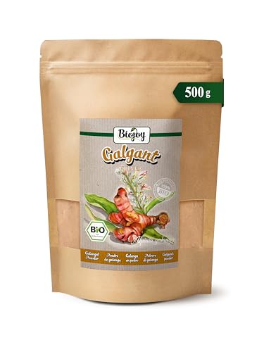 Biojoy Galanga en Polvo BÍO (500 g), Raíz de Galanga Molida (Alpinia galanga)