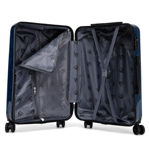 Image of InUSA Owl Print 24-Inch Hardside Spinner Luggage Lightweight & TSA Lock