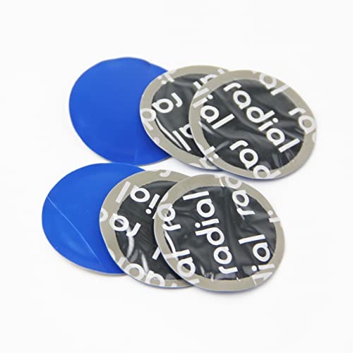 Image of Wokyo 200Pcs 32mm Tire Repair Patches Cold Patch, Glueless Natural Rubber Puncture Repair Kit for Car Truck Motorcycle Bicycle - Round Heavy Duty Radial Tube and Tire Patch Universal Fit