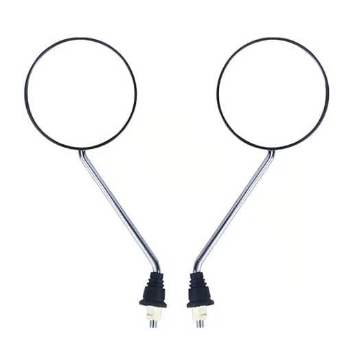 Bike Mirror, 2PCS Bike Mirrors Handlebar Rearview Mirror, Rotatable Bicycle Mirror with 2 Mount Bases(for handlebar's diameter of 21.5-23mm), Premium Convex Mirror for Mountain Bike, E-bike, Road Bike